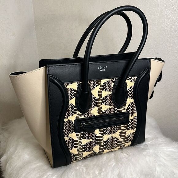 💯Authentic Celine Water Snake Leather Micro Luggage Handbag🍀 - Picture 7 of 17